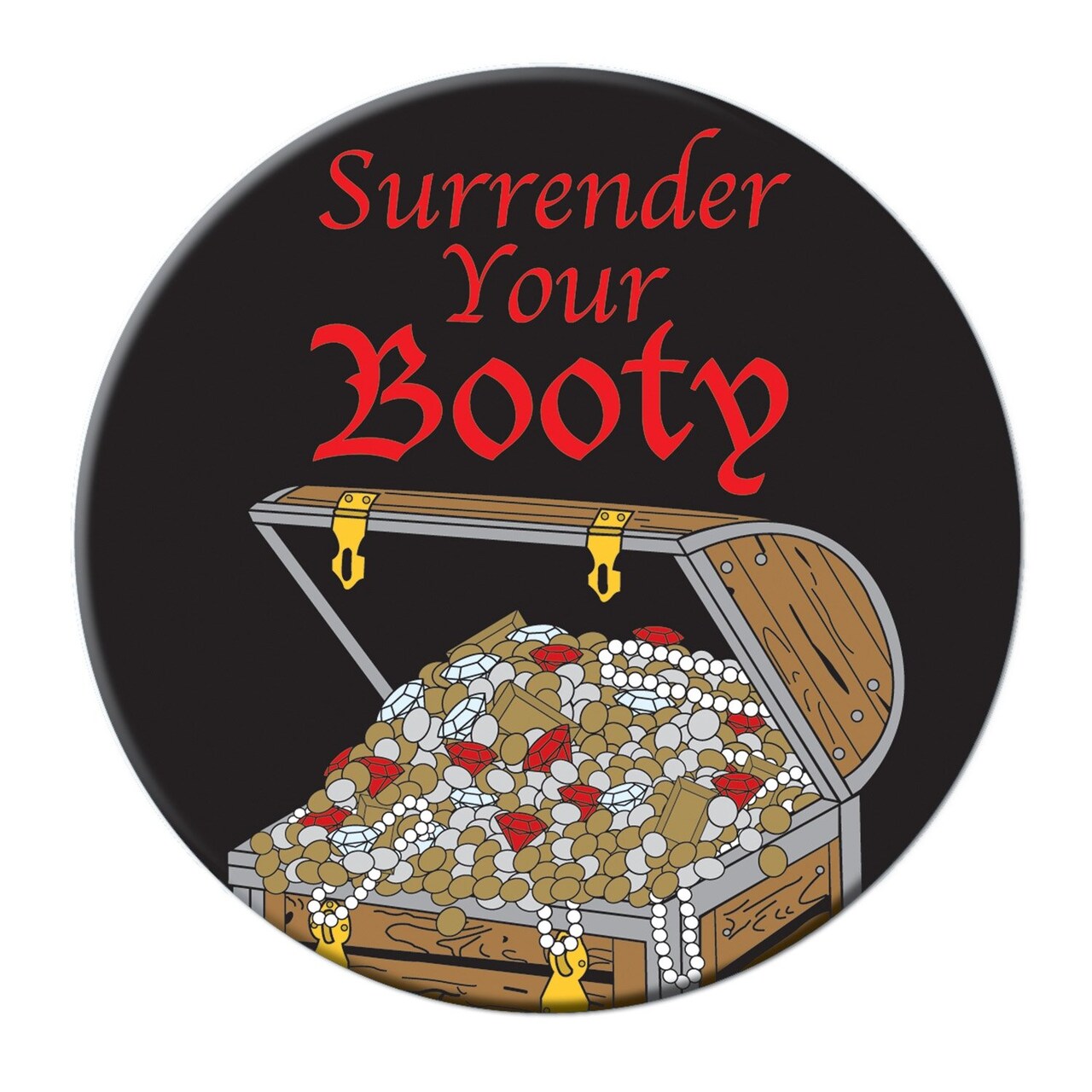 Surrender Your Booty Button (Pack of 12)